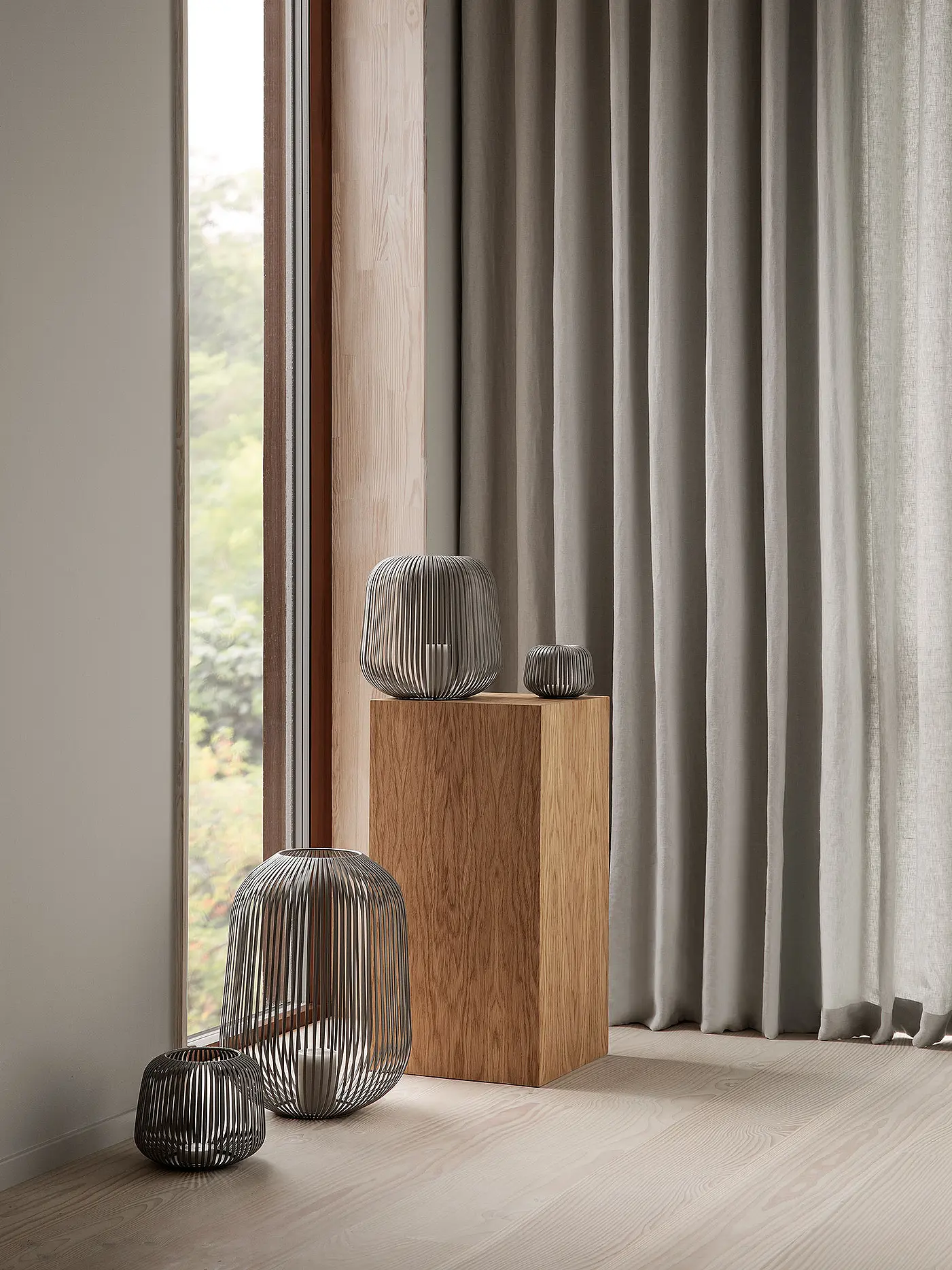 BLOMUS | Laterne LITO XS 10cm Normad | grau